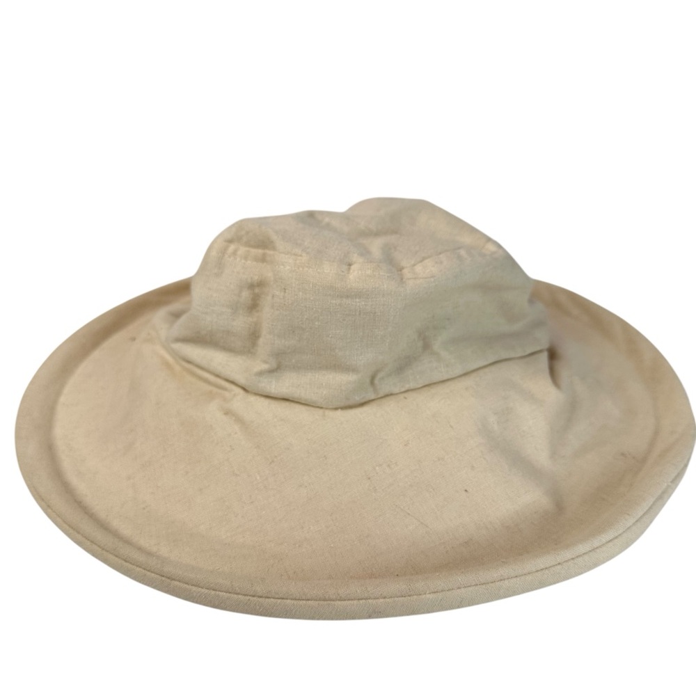 Hayden Longhurst Sydney Cotton Wide Brim Sun Hat Neutral Classic Chic Style